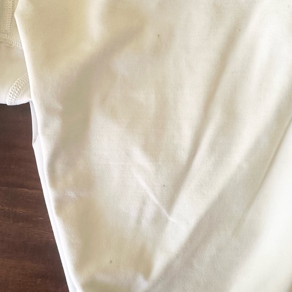 Lululemon White Mesh Panel Cropped Leggings Size 8 - Picture 6 of 6